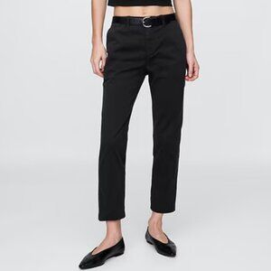 Gap Downtown Cropped Khakis Black Sz 4 NWT